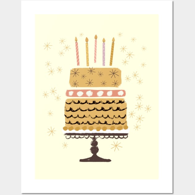 Birthday Cake Wall Art by SWON Design